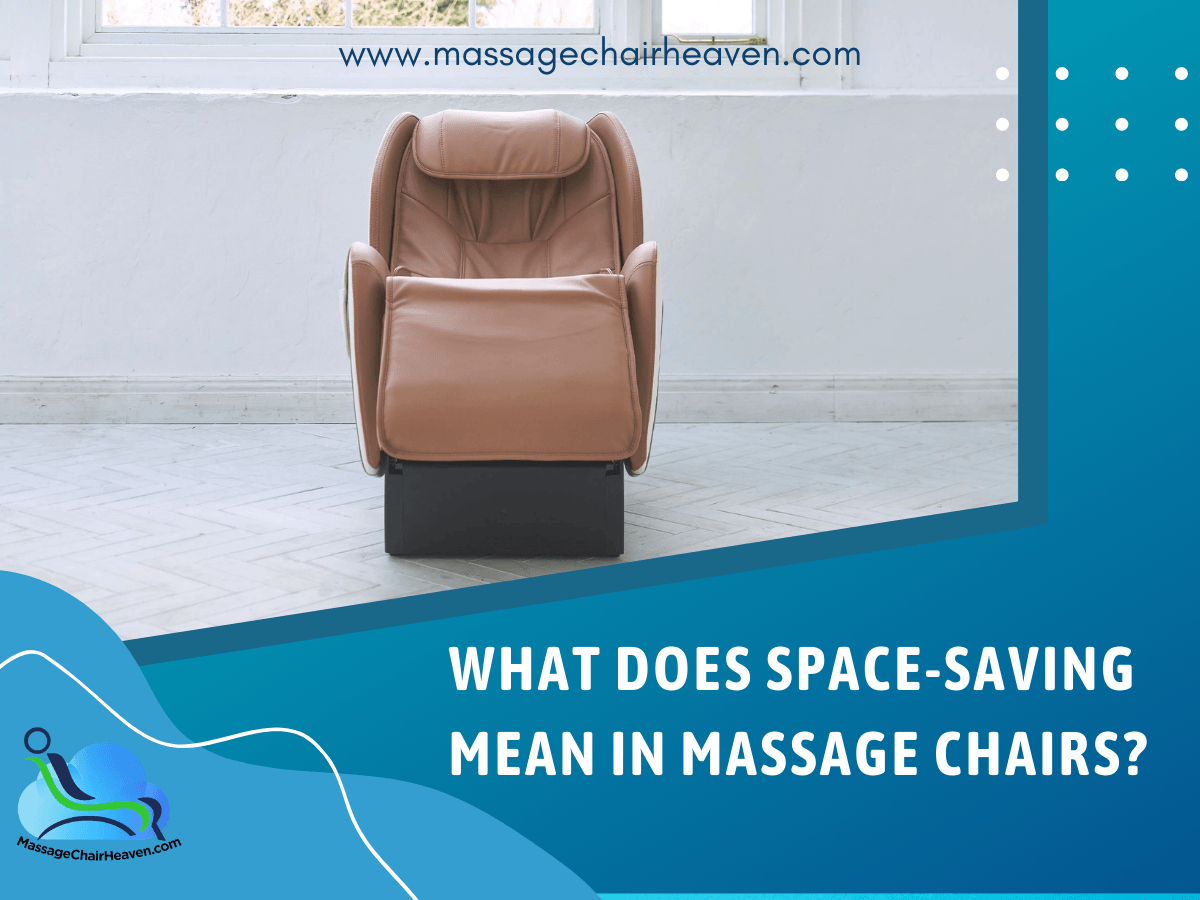 Space saving store massage chair